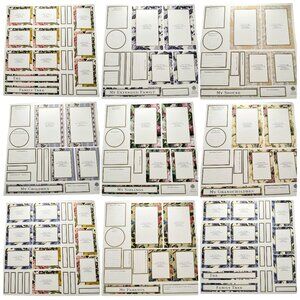 Anna Griffin 2003 Family Tree Album 12 Pages Only 12x12 Cut Aparts Frames RARE